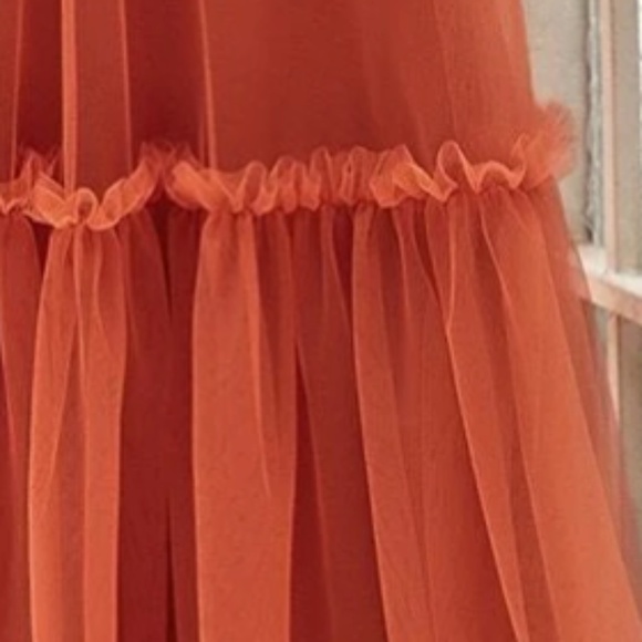 Luxe Mesh Off Shoulder Bridal Prom Formal Maxi Dress - Picture 10 of 11